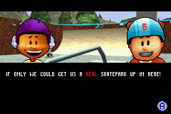 Backyard Skateboarding back cover for GameBoy Advance